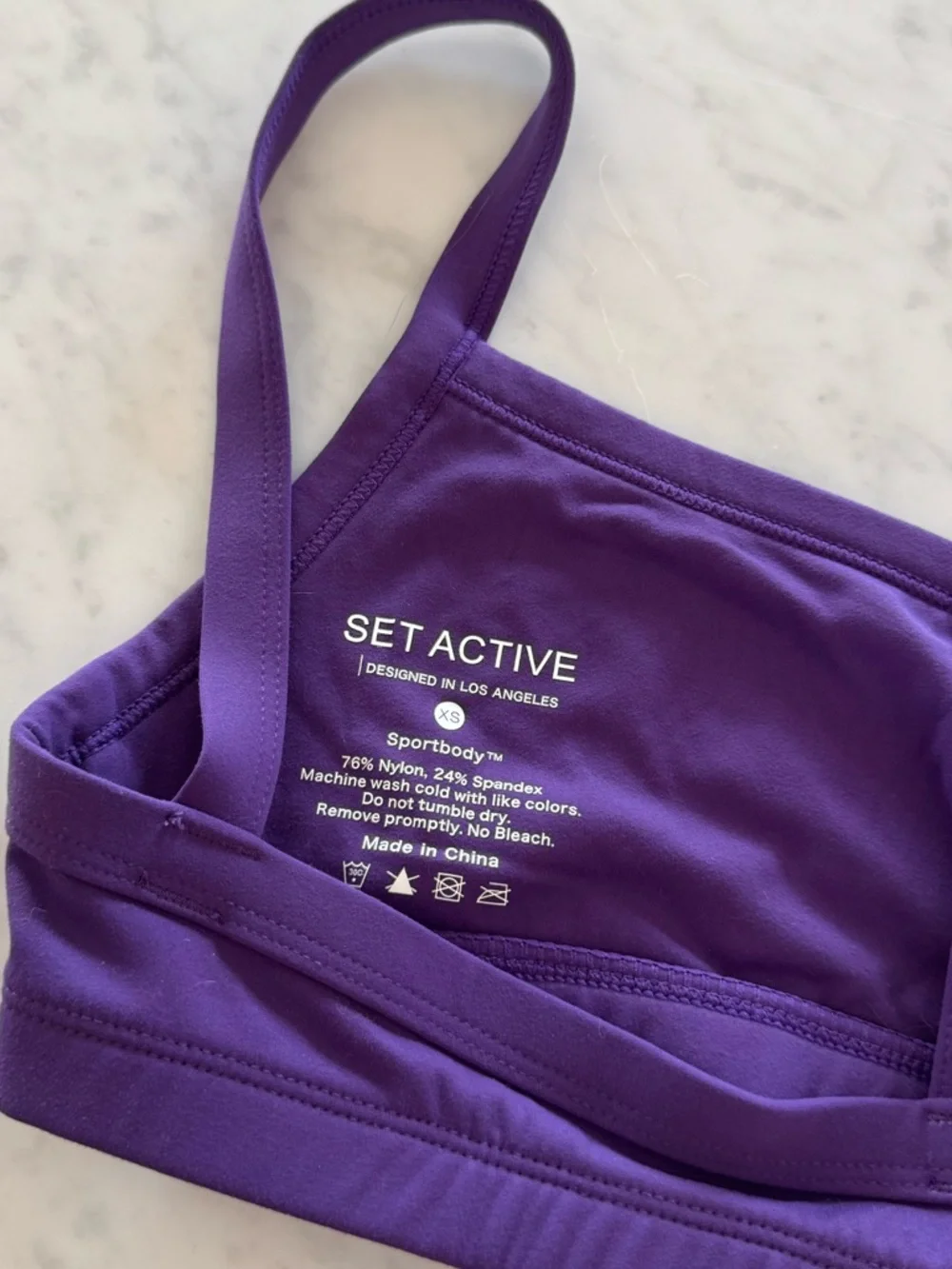 set active purple sport body bra - Picture 3 of 3